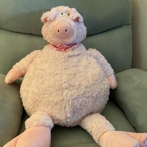 Mina Victory large plush pig.